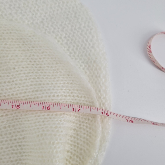 Wooden ships heart loose knit wool mohair crewneck sweater S/M - Picture 8 of 9